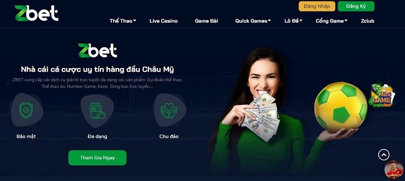 Không thể truy cập vào trang chủ của Zbet